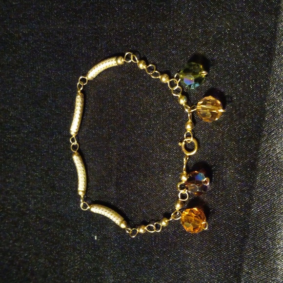Vintage 14k GF with Swarovski crystals. 7 inches - Picture 1 of 3